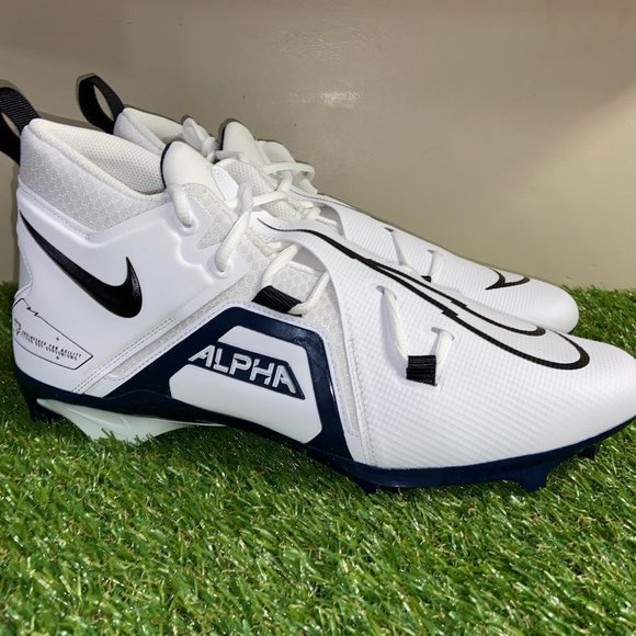 Nike Alpha Menace Pro 3 Football Cleat White Navy Black CT6649-108 Mens NEW main image 4